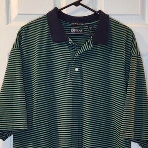 Gear for Sports Green and Navy Men's XL Polo